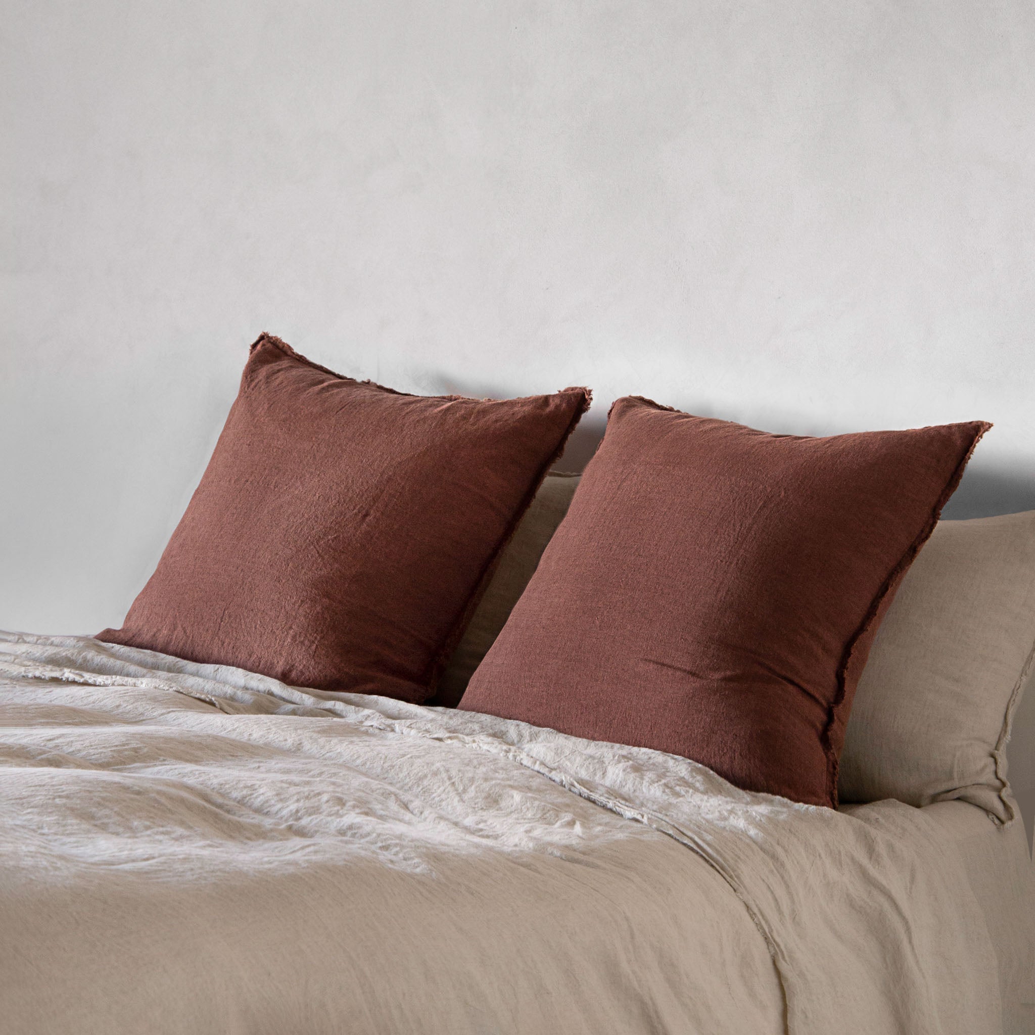 Linen Euro Sham | Muted Mulberry | Hale Mercantile Co.