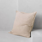 Flocca Linen Pillow - Sable