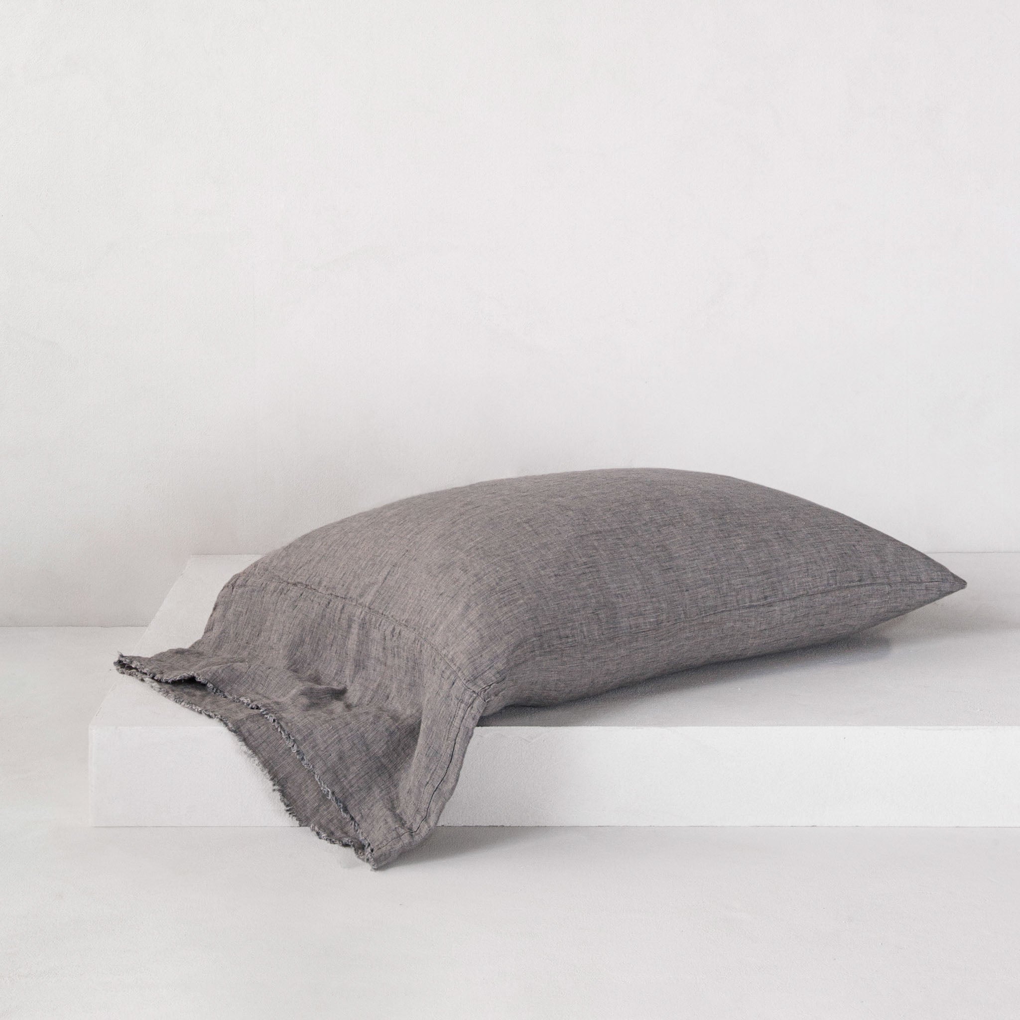 Long Linen Pillowcases | Mid Grey | Hale Mercantile Co.