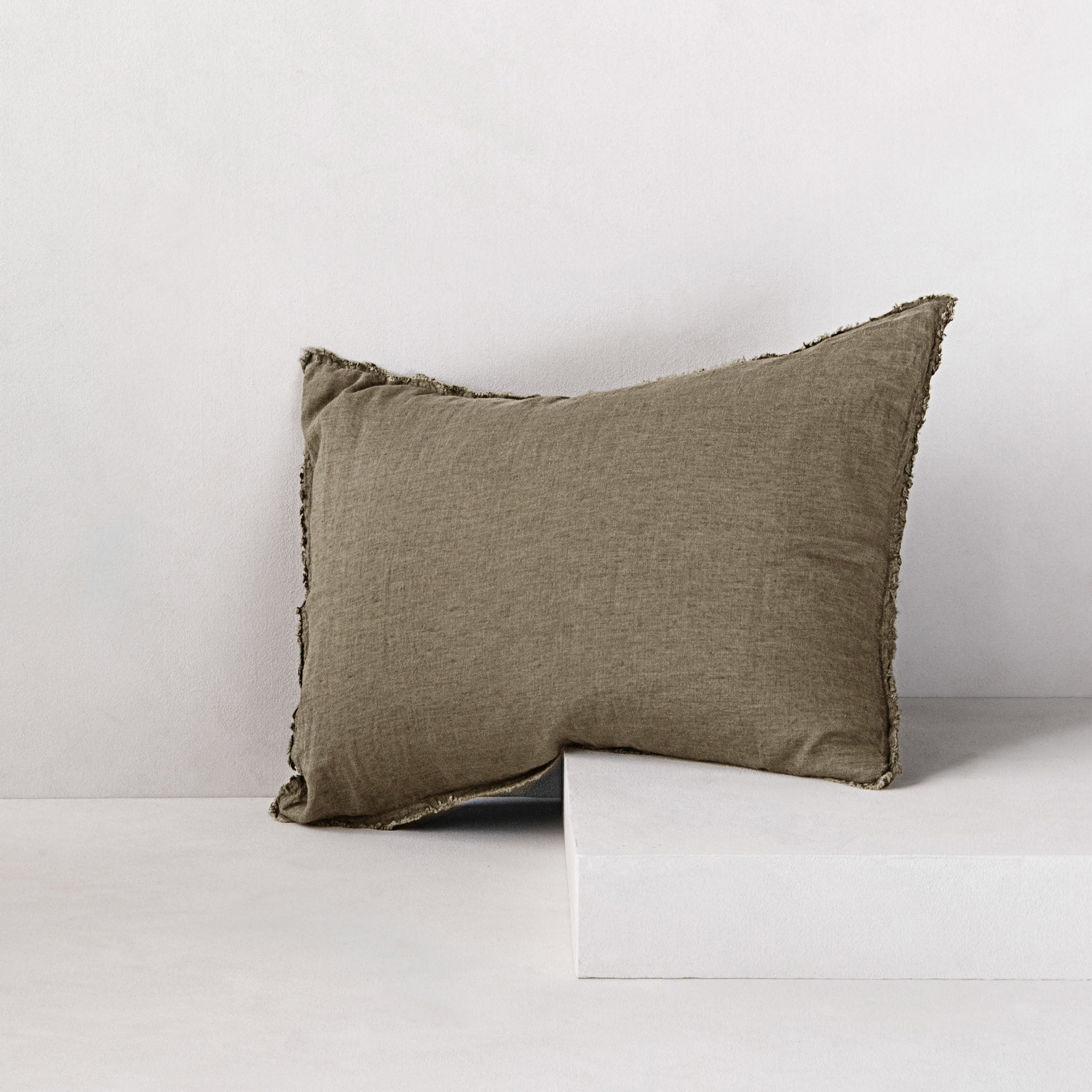 Linen Pillowcases | Earthy Khaki | Hale Mercantile Co.