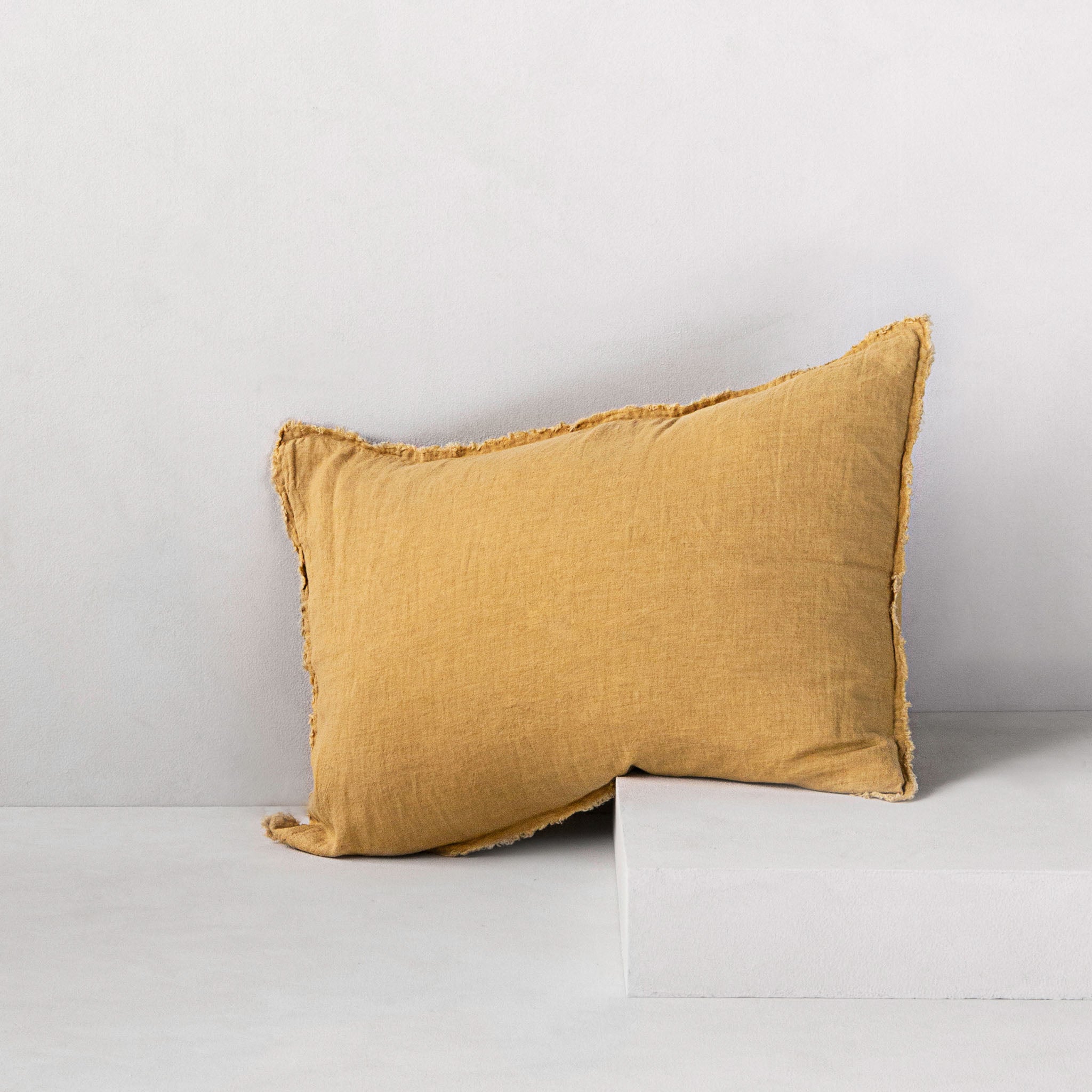 Flocca Linen Pillowcase | Muted Gold | Hale Mercantile Co.