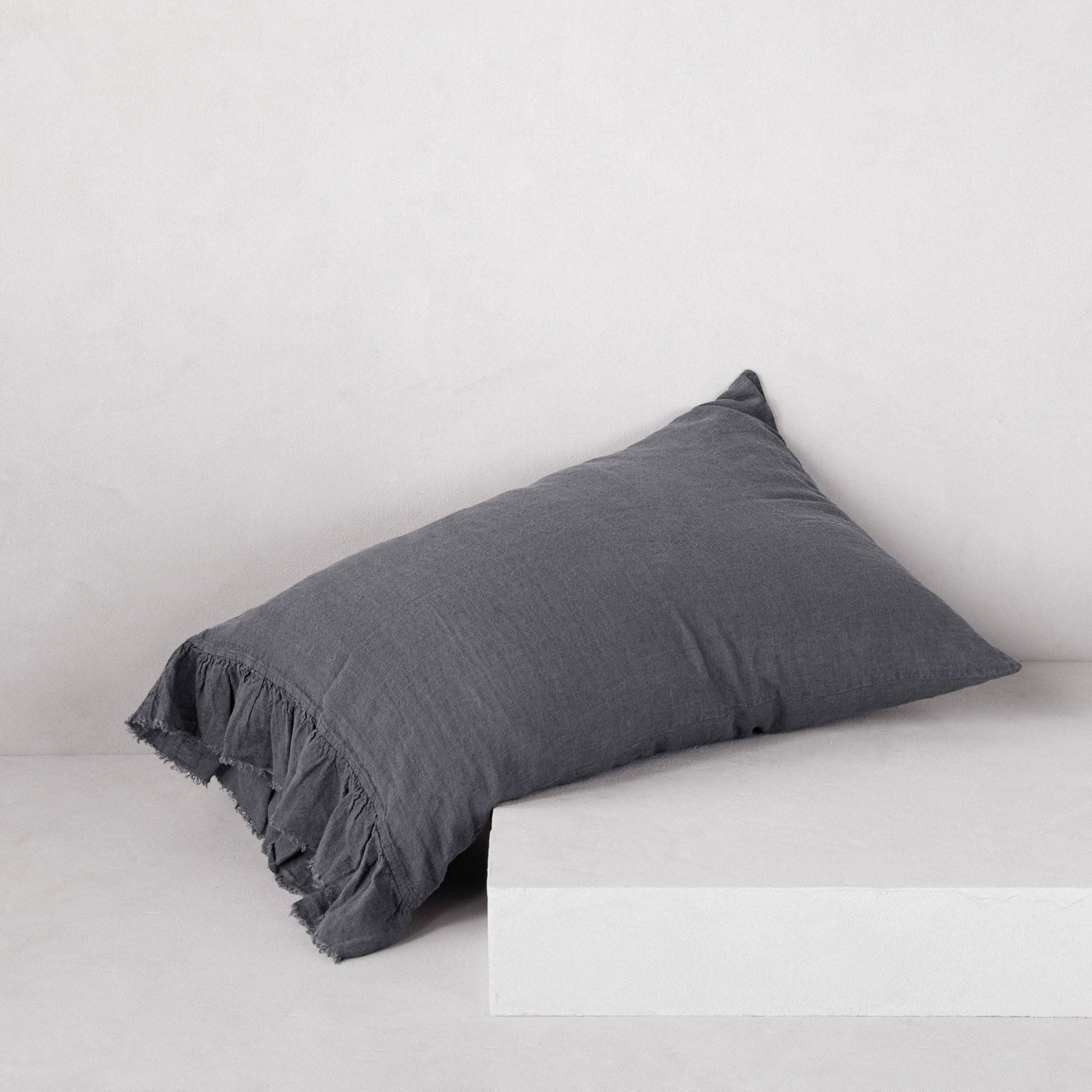 Pure Linen Pillowcases | Charcoal Grey | Hale Mercantile Co.