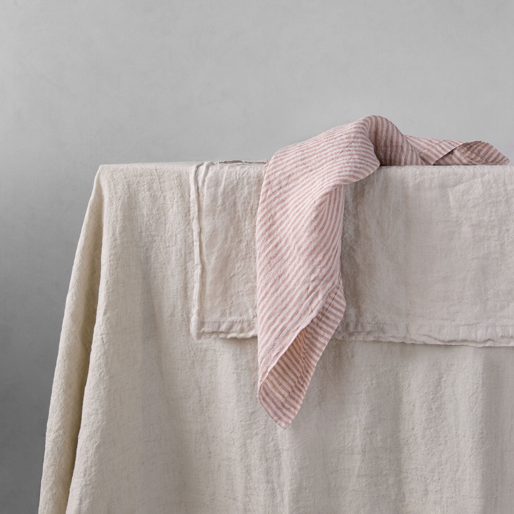 Stripe Linen Napkin | Pink Stripe | Hale Mercantile Co.