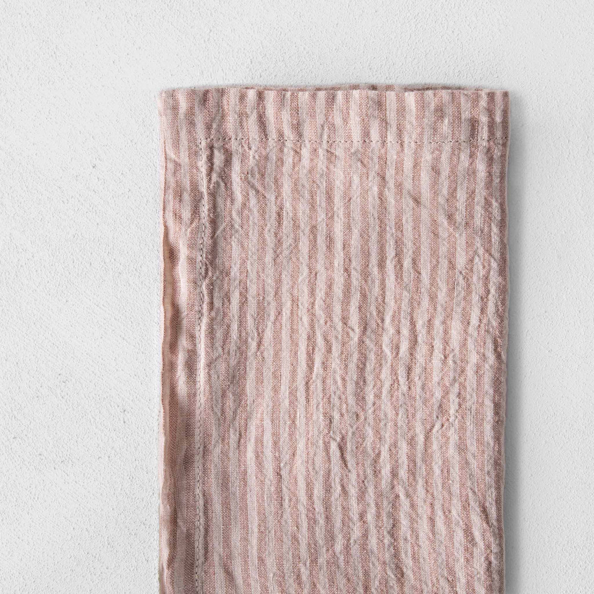 Basix Stripe Linen Napkin - Rosa/Floss