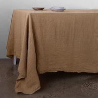 Flocca Linen Tablecloth - Carmel