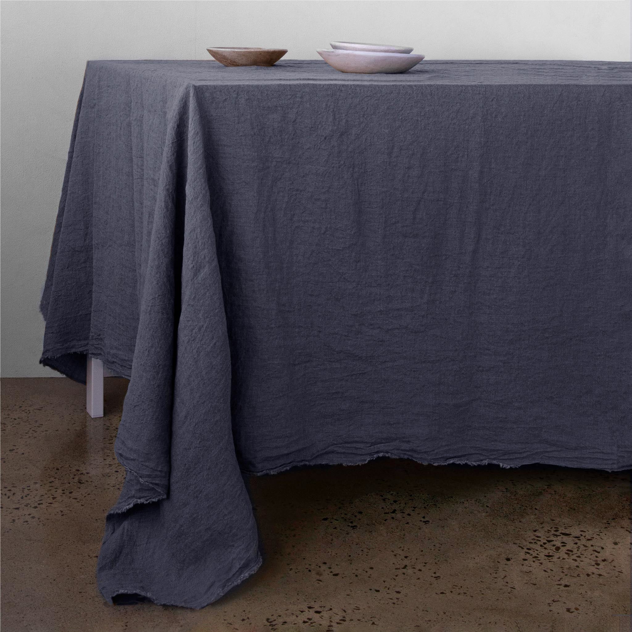 Linen Tablecloth | Deep Sea Blue  | Hale Mercantile Co.